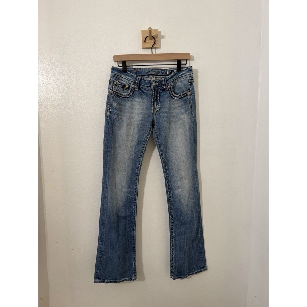 Miss Me Jeans Bootcut Size 29 Med Wash Fade Style # J55014B32 Y2K Western Retro